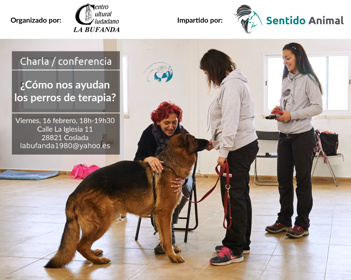 Charla «¿Cómo nos ayudan los perros de terapia?»